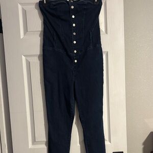 Guess Dark Blue Skinny Jumpsuit